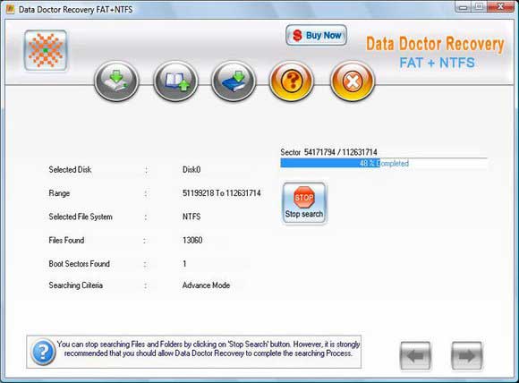 Windows Files Recovery Software screen shot