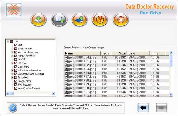 USB drive Data Recovery screen shot