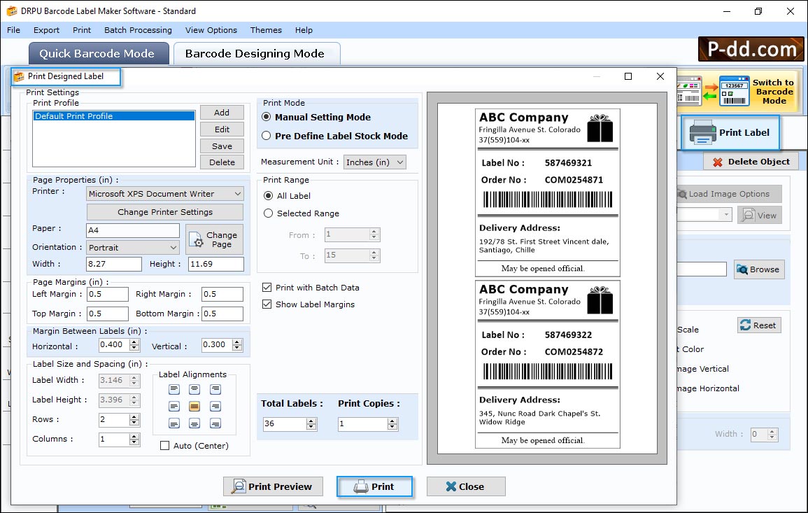 Barcode Label Maker