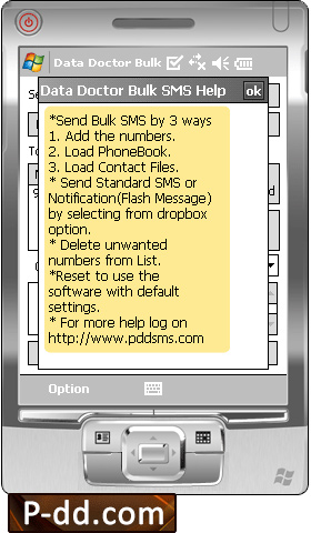 Pocket PC to Mobile Text Messaging Software