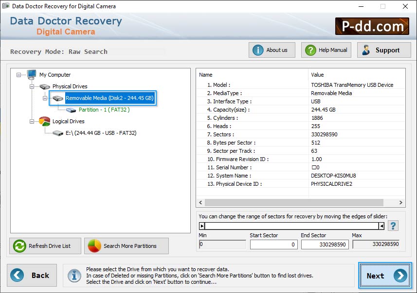 Digital Camera Data Recovery Software