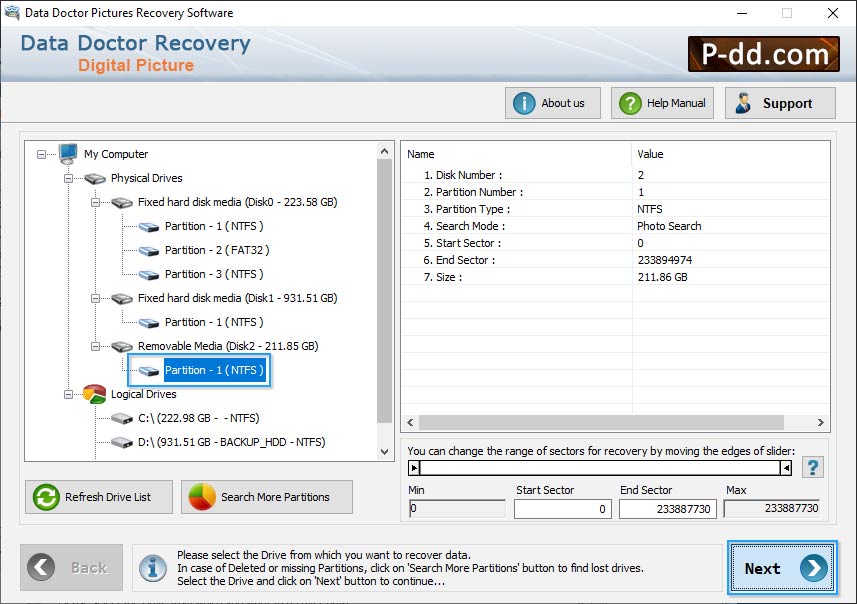 Digital Pictures Recovery Software