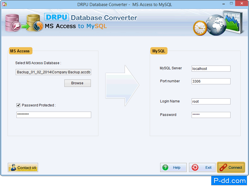 Convertidor de bases de datos MS Access a MySQL