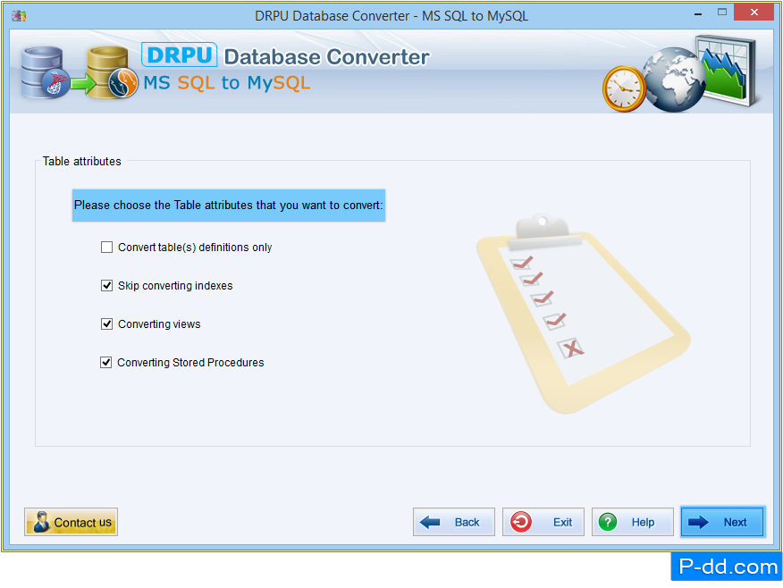 MSSQL to MySQL Database Converter