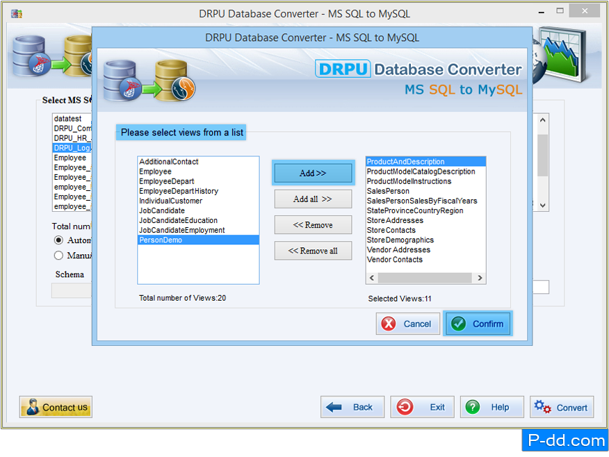 Convertitore di database MSSQL in MySQL