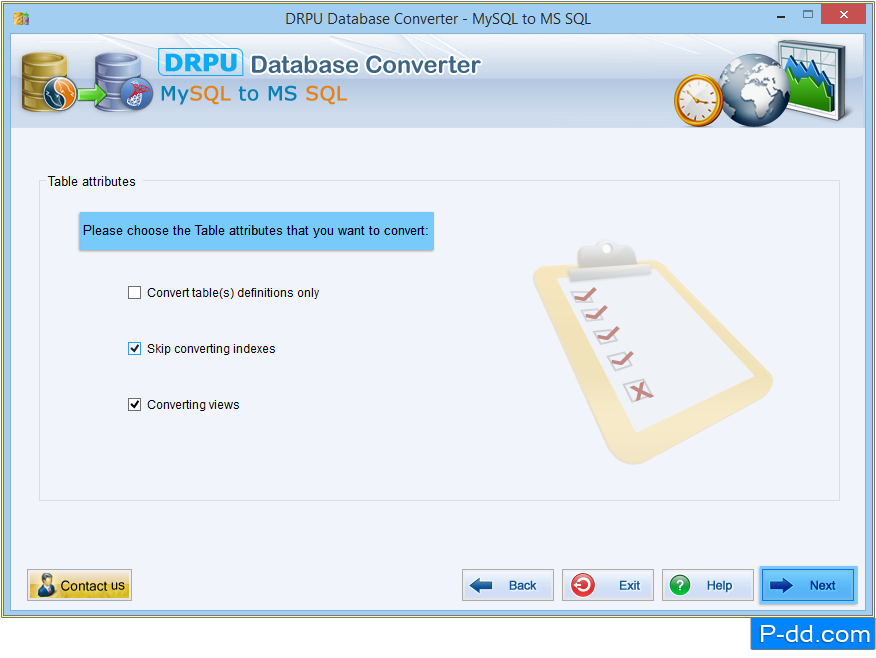 Conversor de banco de dados MySQL para MS SQL