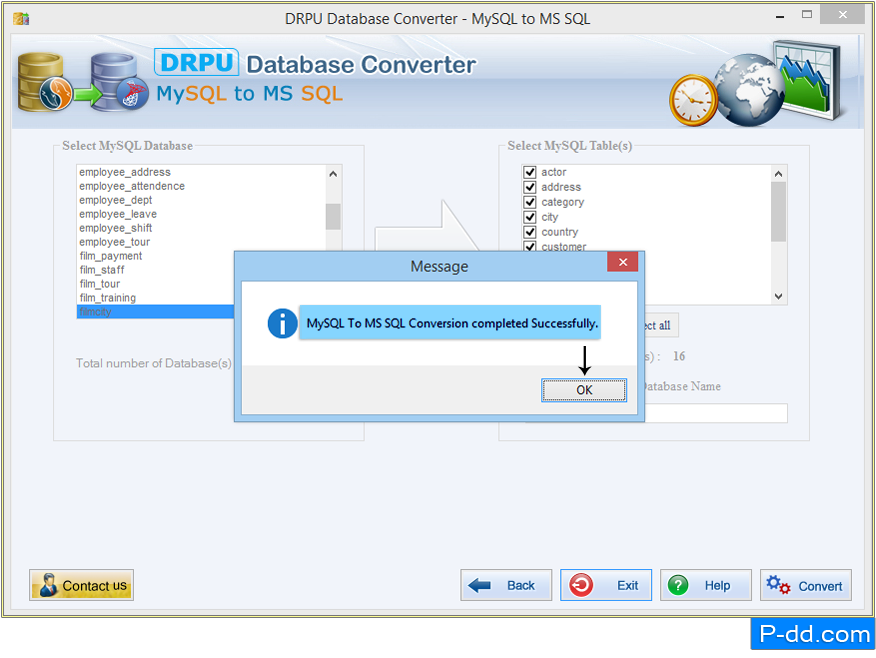 Convertitore di database MySQL in MS SQL