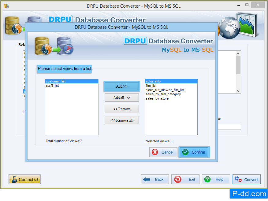 MySQL to MS SQL Database Converter