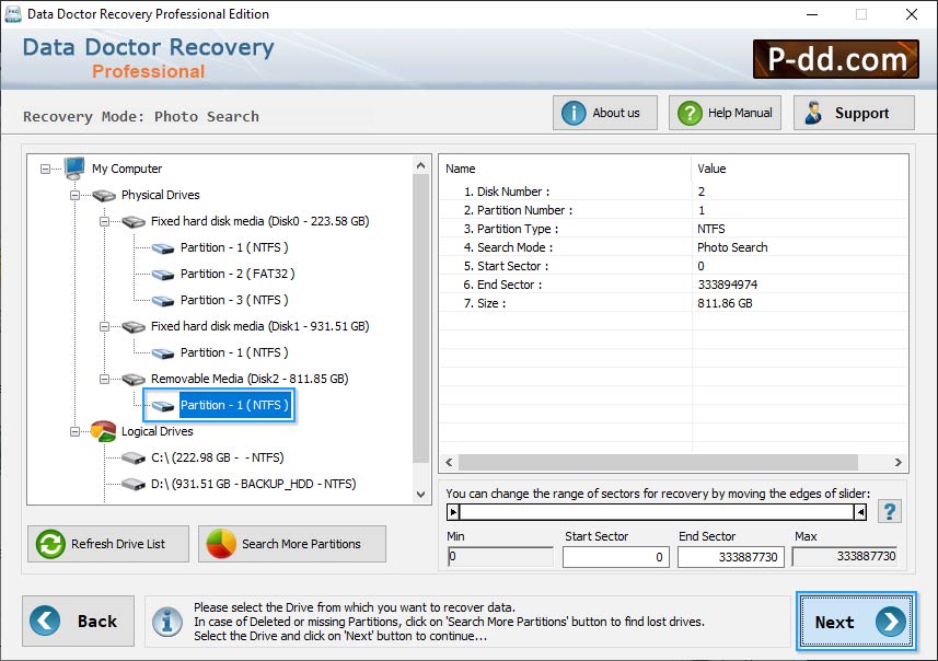 DDR Professional Data Recovery Software