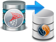 MSSQL al convertitore Screenshot della base di dati di MySQL